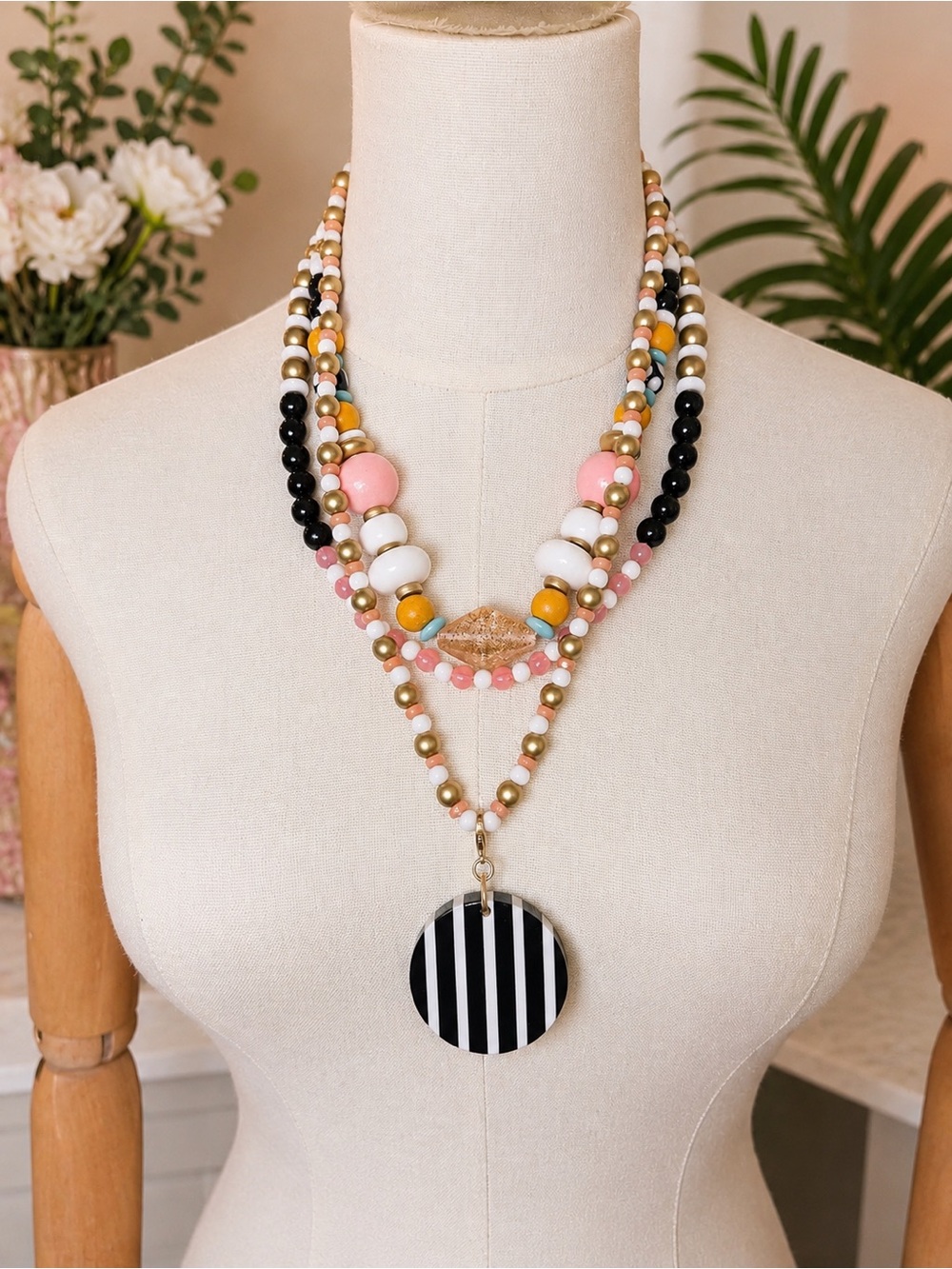 Plunder Poppy Alice Beaded Necklace